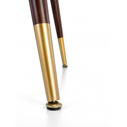 DOMENICO stół blat - orzech, nogi - orzech / złoty