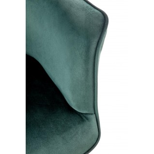 Krzesło tapicerowane Mirage ciemnozielone