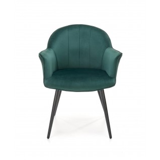 Krzesło tapicerowane Mirage ciemnozielone