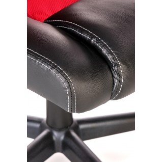 BERKEL fotel gabinetowy czarno-czerwony