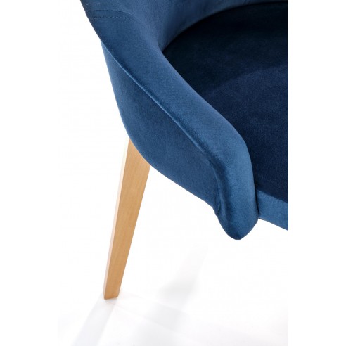 TOLEDO 2 krzesło dąb miodowy / tap. MONOLITH 77 (granatowy) (1p 1szt)