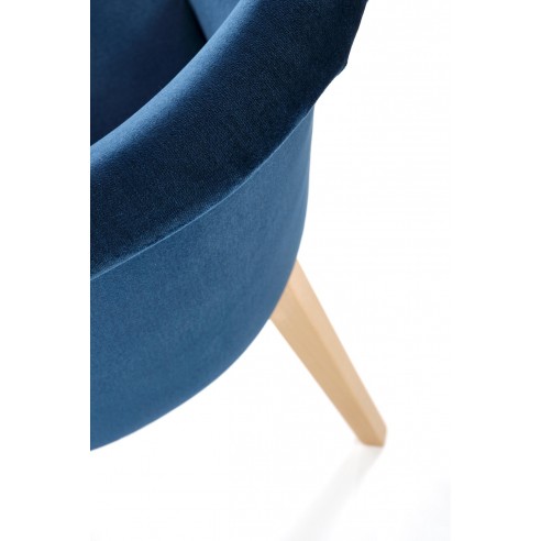 TOLEDO 2 krzesło dąb miodowy / tap. MONOLITH 77 (granatowy) (1p 1szt)