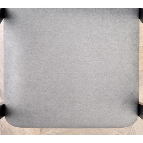 AZUL krzesło czarny / tap. popiel (1p 1szt)