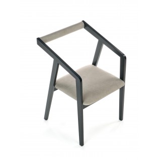 AZUL krzesło czarny / tap. popiel (1p 1szt)