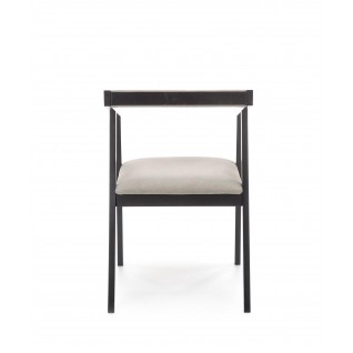 AZUL krzesło czarny / tap. popiel (1p 1szt)