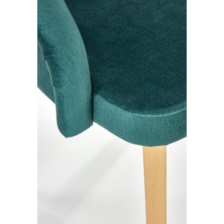 TOLEDO 2 krzesło dąb miodowy / tap. MONOLITH 37 (ciemny zielony) (1p 1szt)