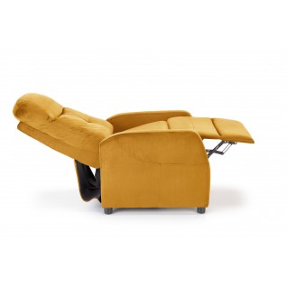 Rozkładany fotel wypoczynkowy Nyx Musztardowy