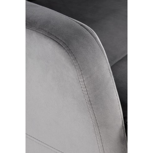 Rozkładany fotel wypoczynkowy Nyx Popielaty