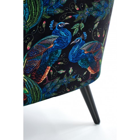 Wygodny fotel wypoczynkowy Saffron granatowy