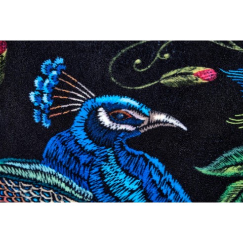 Wygodny fotel wypoczynkowy Saffron granatowy