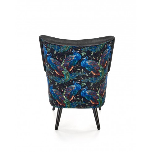 Wygodny fotel wypoczynkowy Saffron czarny