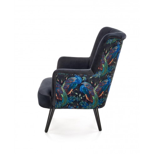 Wygodny fotel wypoczynkowy Saffron czarny