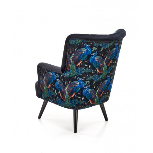 Wygodny fotel wypoczynkowy Saffron czarny