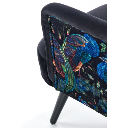 Wygodny fotel wypoczynkowy Saffron czarny