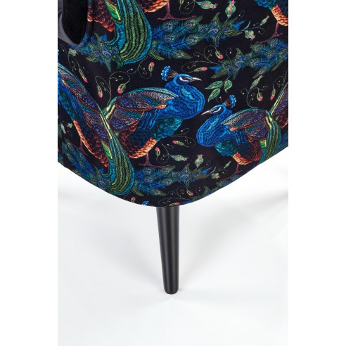 Wygodny fotel wypoczynkowy Saffron czarny