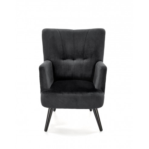 Wygodny fotel wypoczynkowy Saffron czarny