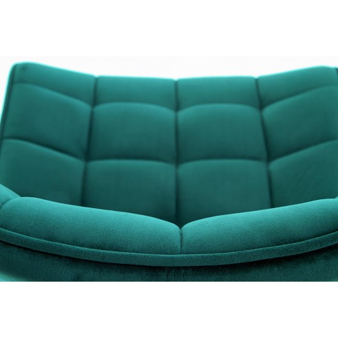 Krzesło tapicerowane Lilac turkus