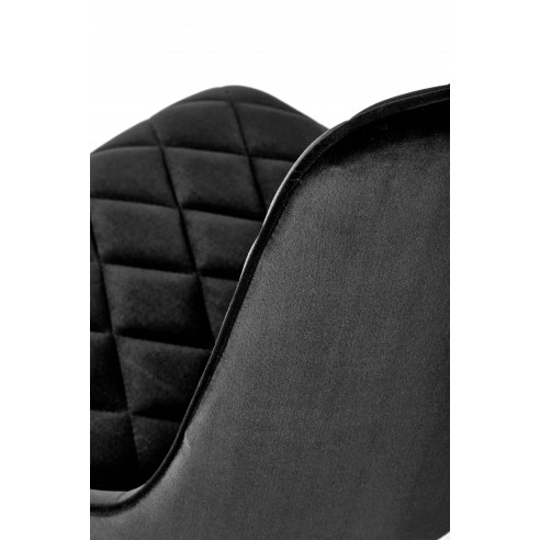 Krzesło tapicerowane Serene czarne