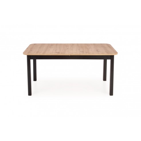 FLORIAN stół rozkładany blat - dąb artisan, nogi - czarny