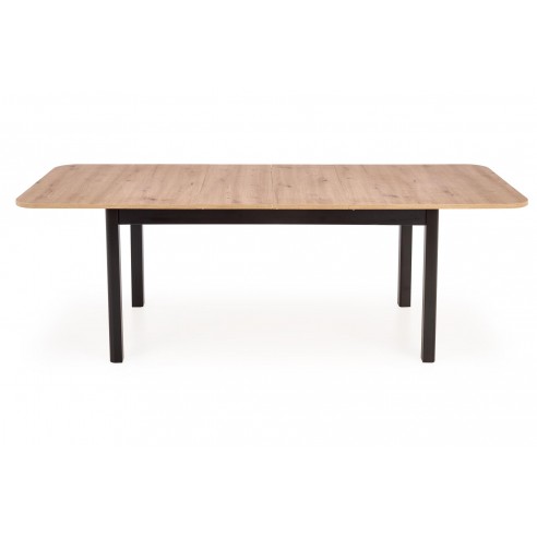 FLORIAN stół rozkładany blat - dąb artisan, nogi - czarny