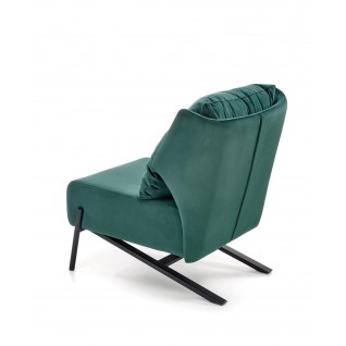 Loftowy fotel wypoczynkowy Dusk ciemny zielony