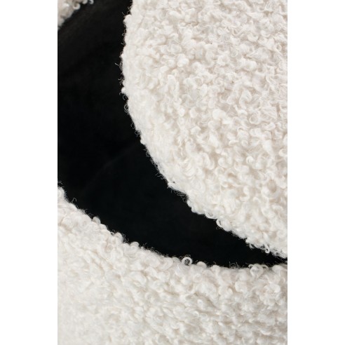 CANCUN zestaw 2 puf, kremowy / naturalny