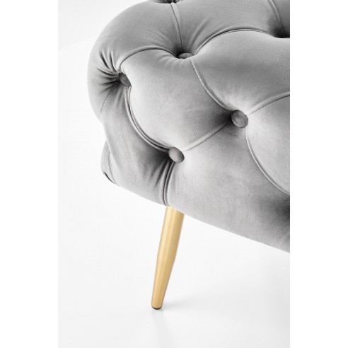 ATHENA ławka popielaty / złoty