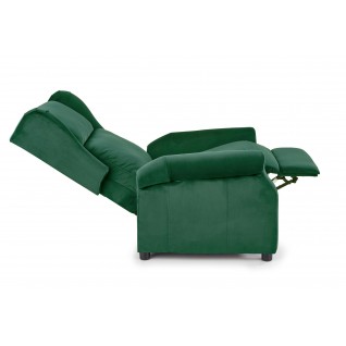 Rozkładany fotel Desert z podnóżkiem zielony