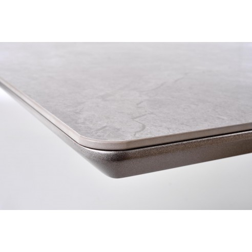 VALENTINO stół rozkładany jasny popiel/złoty