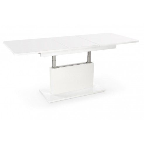 BUSETTI, ława, blat: biały mat, nogi: biały mat