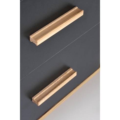 SERGIO XL biurko antracyt / d.wotan (2p 1szt)