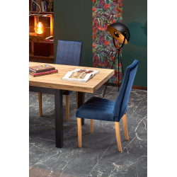 TIAGO stół rozkładany 140-220/80 blat: dąb craft, nogi: czarny (2p 1szt) TIAGO stół rozkładany 140-220/80 blat: dąb craft, nogi: czarny (2p 1szt)