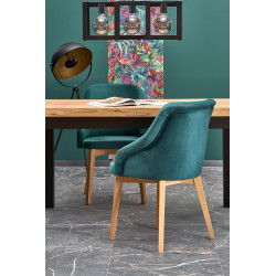 TIAGO stół rozkładany 140-220/80 blat: dąb craft, nogi: czarny (2p 1szt) TIAGO stół rozkładany 140-220/80 blat: dąb craft, nogi: czarny (2p 1szt)