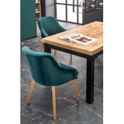 TIAGO stół rozkładany 140-220/80 blat: dąb craft, nogi: czarny (2p 1szt) TIAGO stół rozkładany 140-220/80 blat: dąb craft, nogi: czarny (2p 1szt)