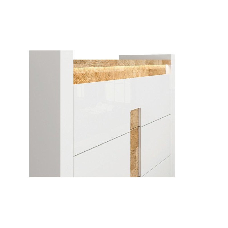 Komoda Alameda S420-KOM3S Black Red White