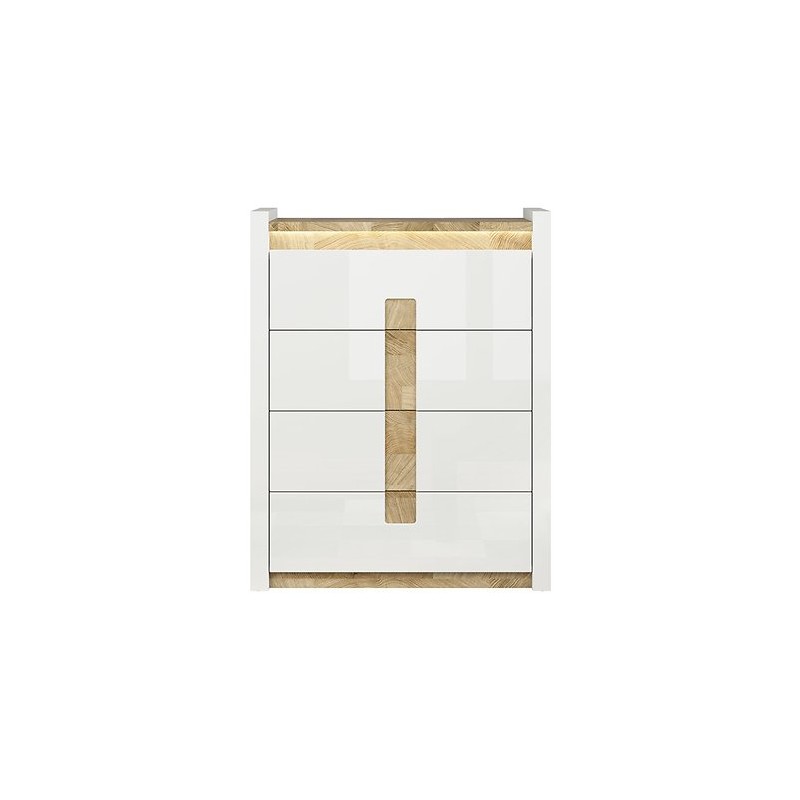 Komoda Alameda KOM4S Black Red White