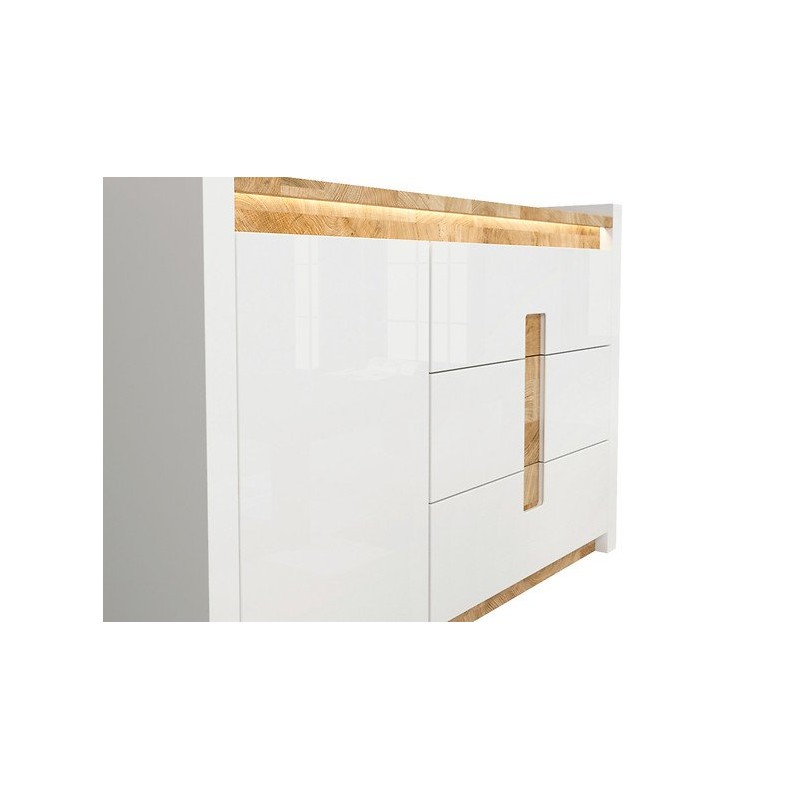 Komoda Alameda KOM1D3S Black Red White