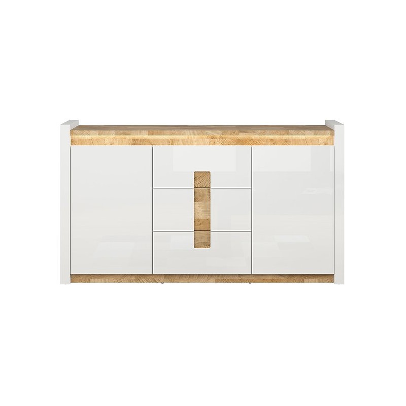 Komoda Alameda KOM2D3S Black Red White