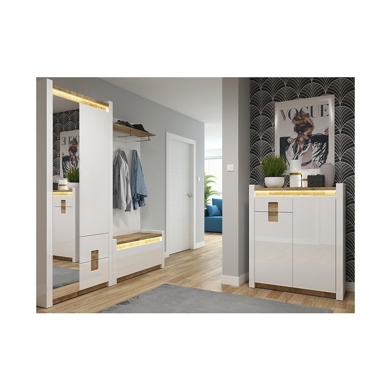 Szafka na buty Alameda Black Red White