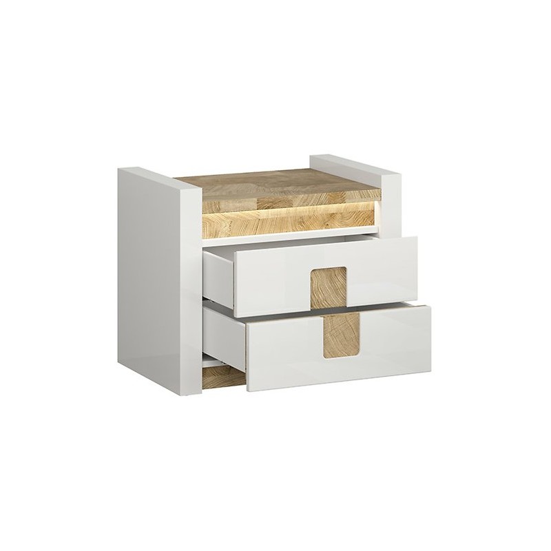 Szafka nocna Alameda Black Red White