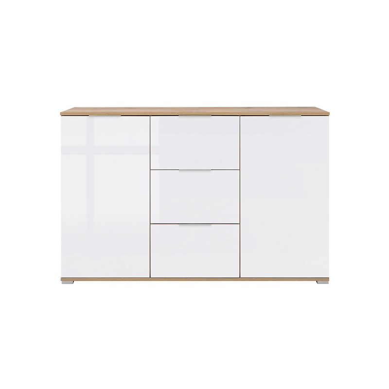 Komoda Zele KOM2D3S Black Red White