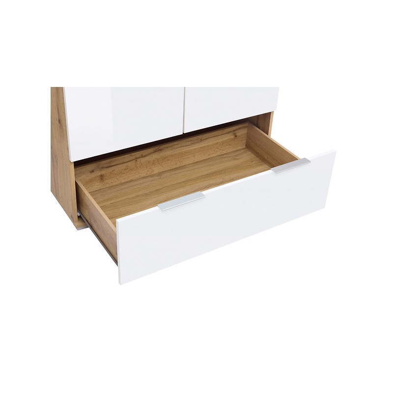 Szafa Zele SZF2D1S Black Red White