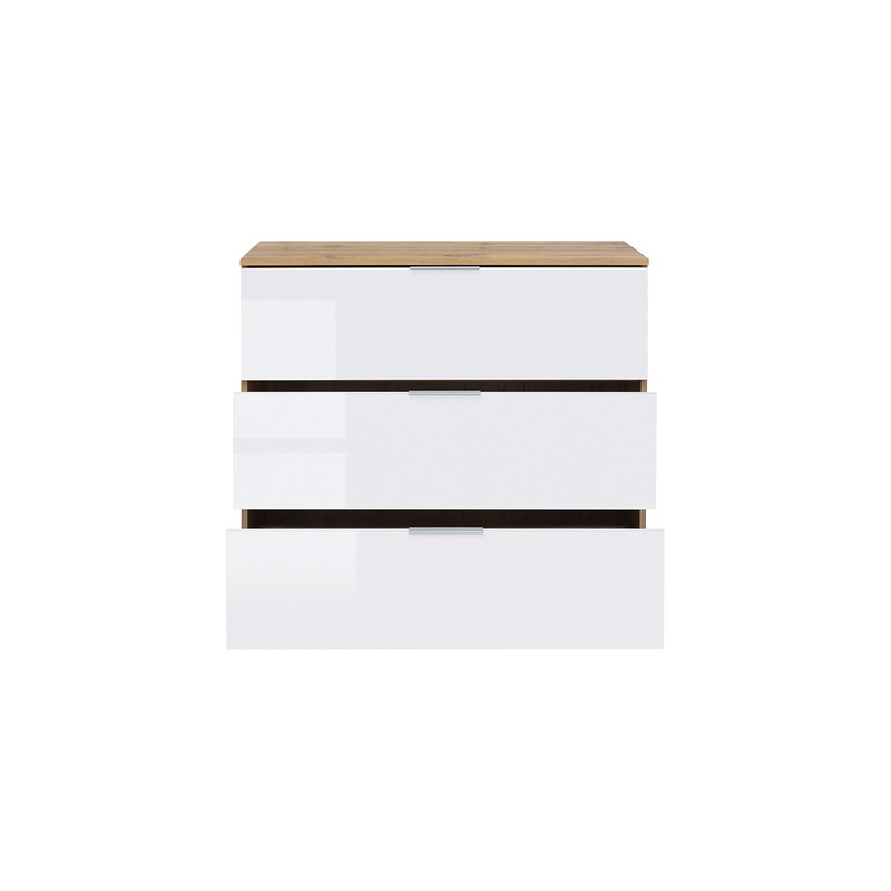 Komoda Zele KOM3S Black Red White