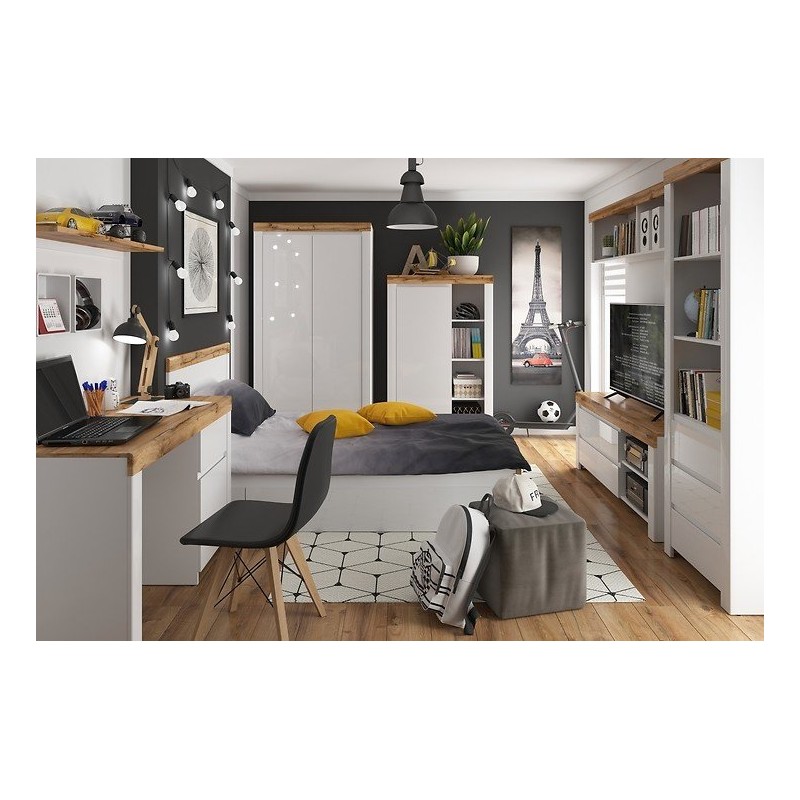 Regał Holten REG1D Black Red White