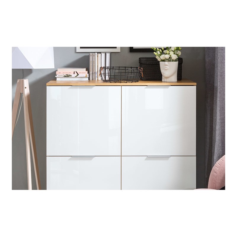 Szafka Zele KOM4D Black Red White