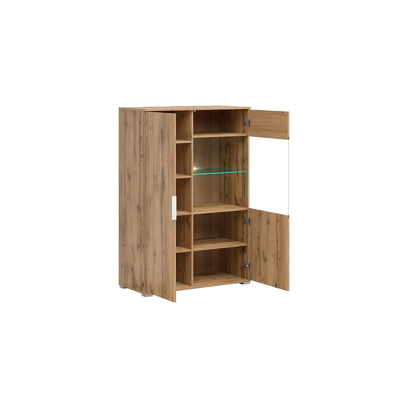 Witryna Zele REG1W1D/90 Black Red White