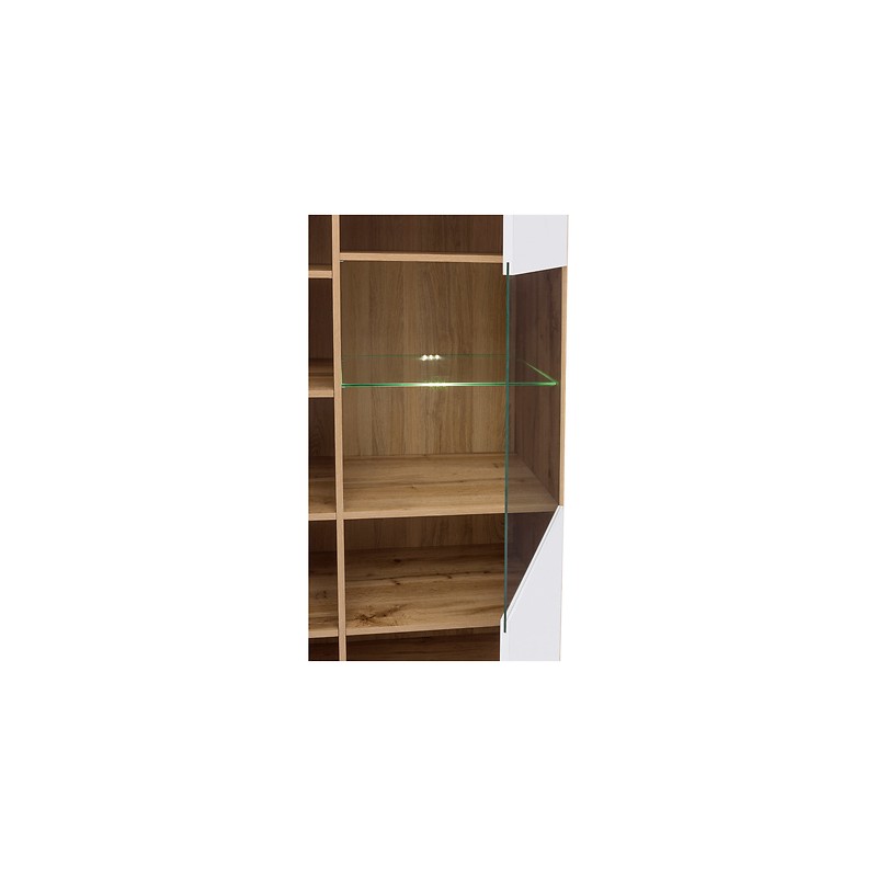 Witryna Zele REG1W1D/90 Black Red White