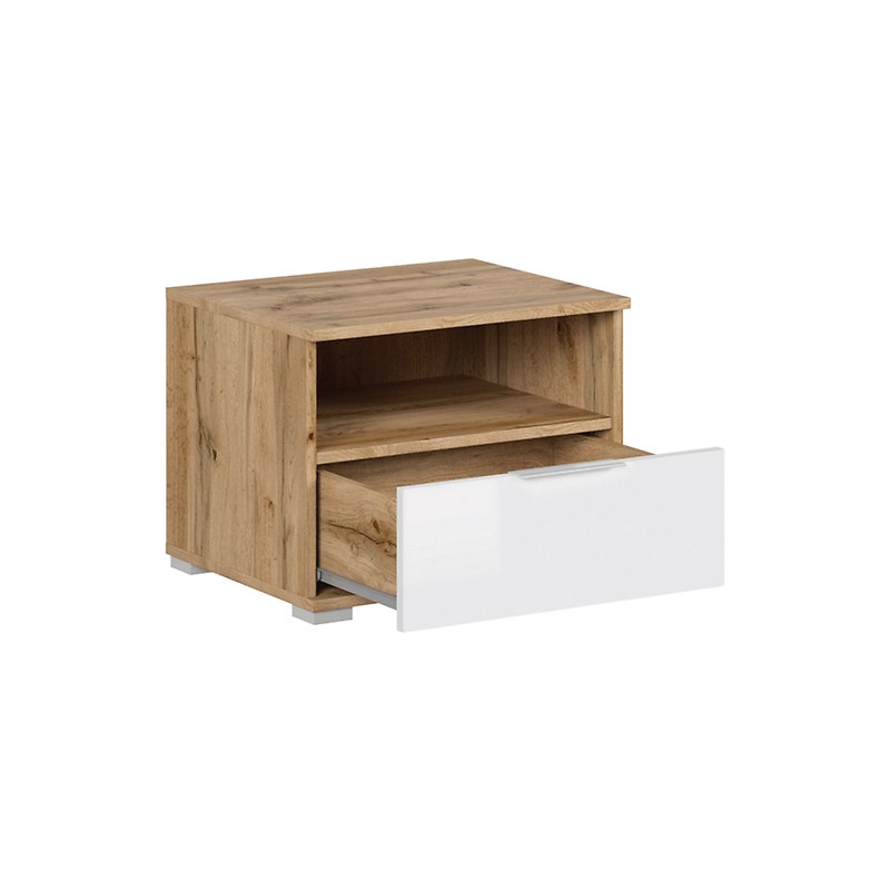 Szafka nocna Zele KOM1S Black Red White