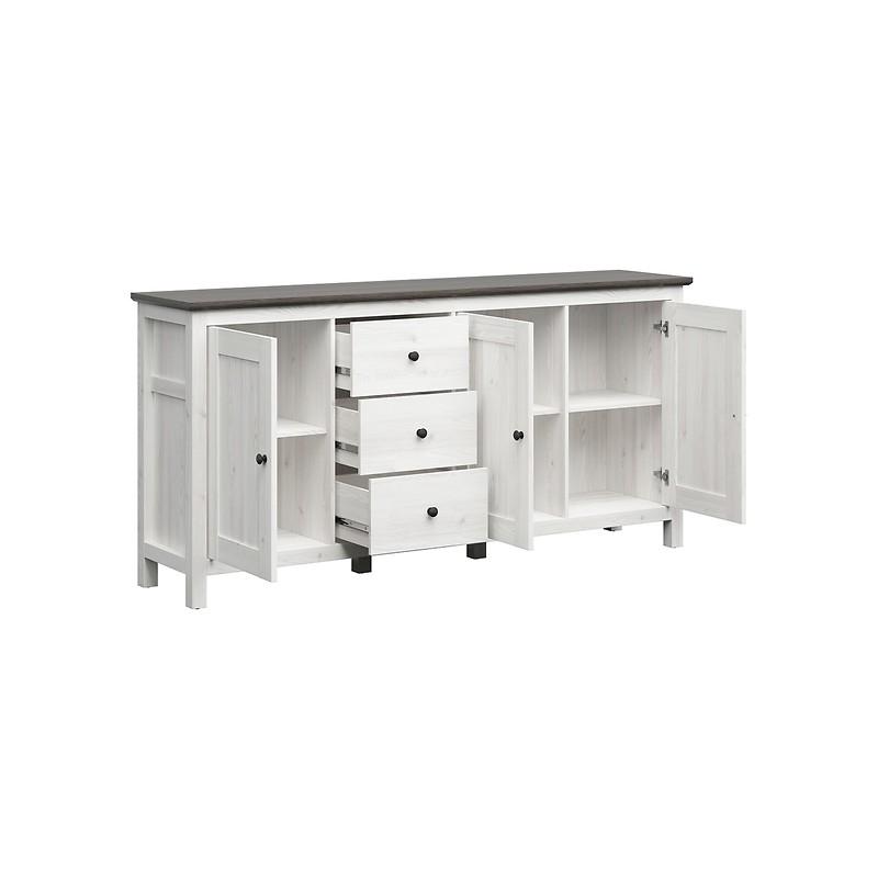 Komoda Hesen KOM3D3S/10/20 Black Red White