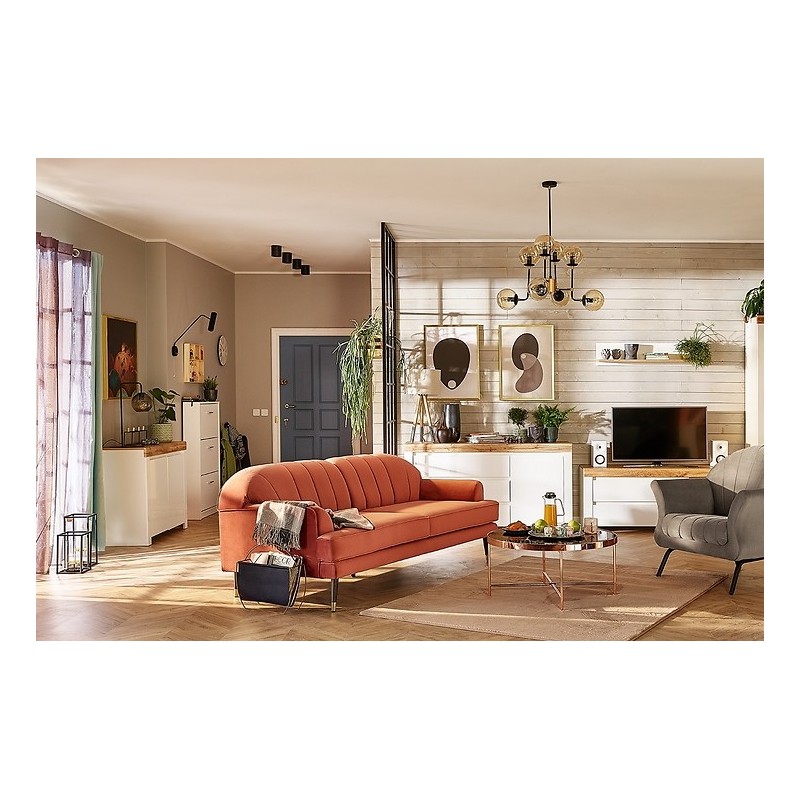 Szafka RTV 2S Holten Black Red White